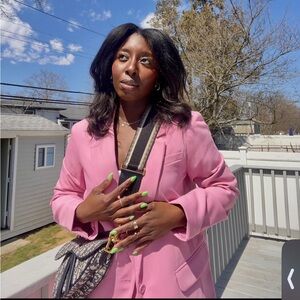 Curve Love A&F Sloane Tailored Pant (small) AND Pink blazer (Medium) SET